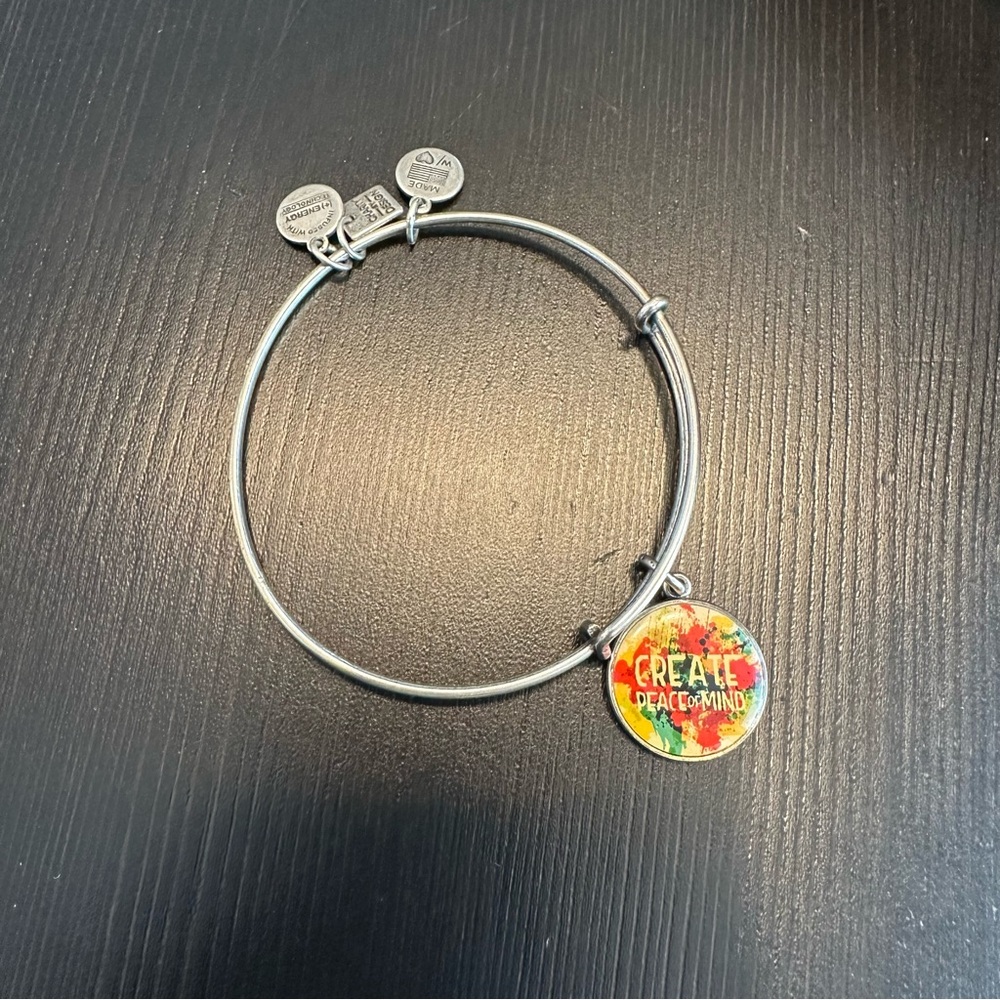 Alex and Ani Silver “Create Peace of Mind” Bracelet